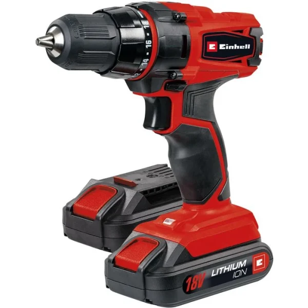 Einhell Akku-Bohrschrauber TC-CD 18-2 Li, 18V / 1,5Ah, Mit 2 Akkus Und Ladegerät 4