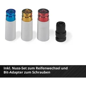 Einhell Akku-Schlagschrauber IMPAXXO 18/400, 400Nm, 18V, Mit Bit-Adapter Und Nuss-Set 20