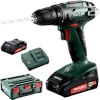 Metabo Akku-Bohrschrauber BS 18, 18V / 2,0Ah, Mit 2 Akkus Und Koffer 19