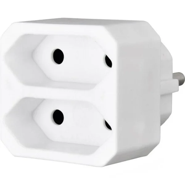 Steckdosenadapter Brennenstuhl 2-fach EURO, Adapterstecker 1