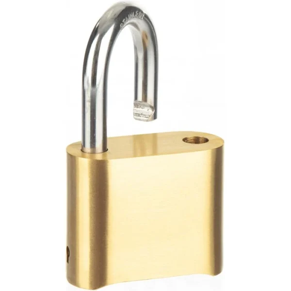 Abus Vorhängeschloss Marine 180IB/50, 52mm, 4-fach Zahlenschloss, Seetauglich, Level 5 Messing 7